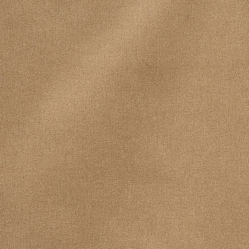 Tan suede fabric texture swatch with a soft, velvety finish.