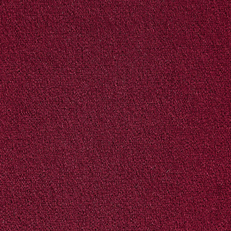 Deep burgundy boucle fabric swatch with soft nubby texture.
