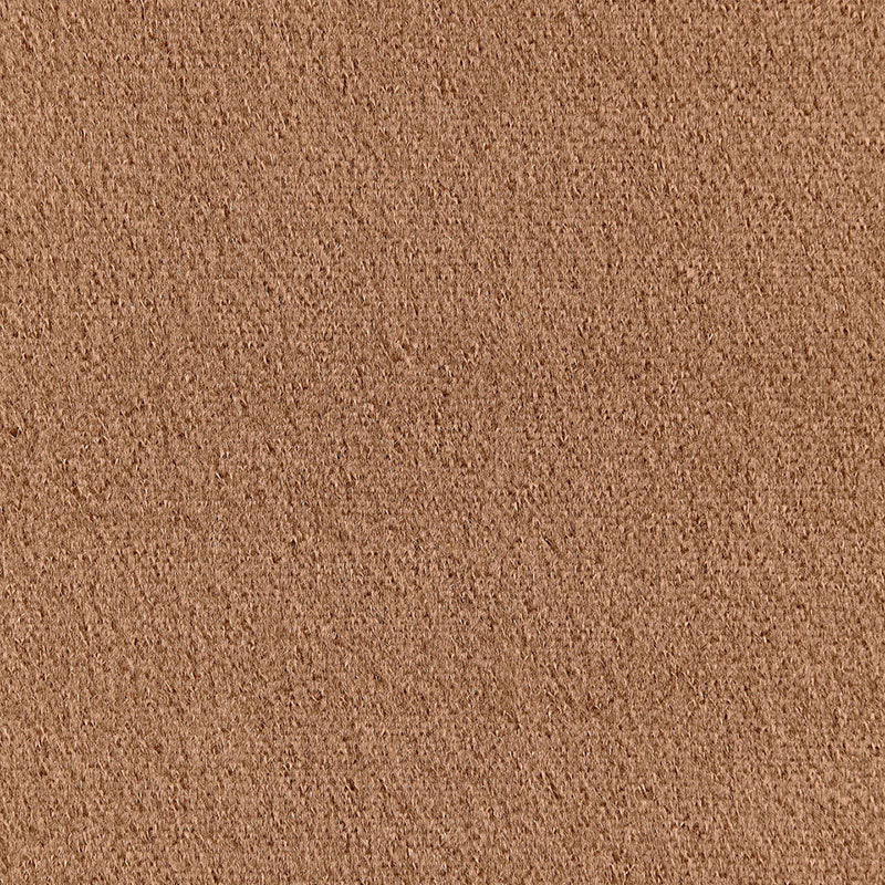 Close-up of tan brown suede-like fabric texture with a soft brushed surface.