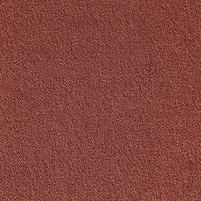 Close-up of a red-brown loop-pile carpet with dense, textured fibers.