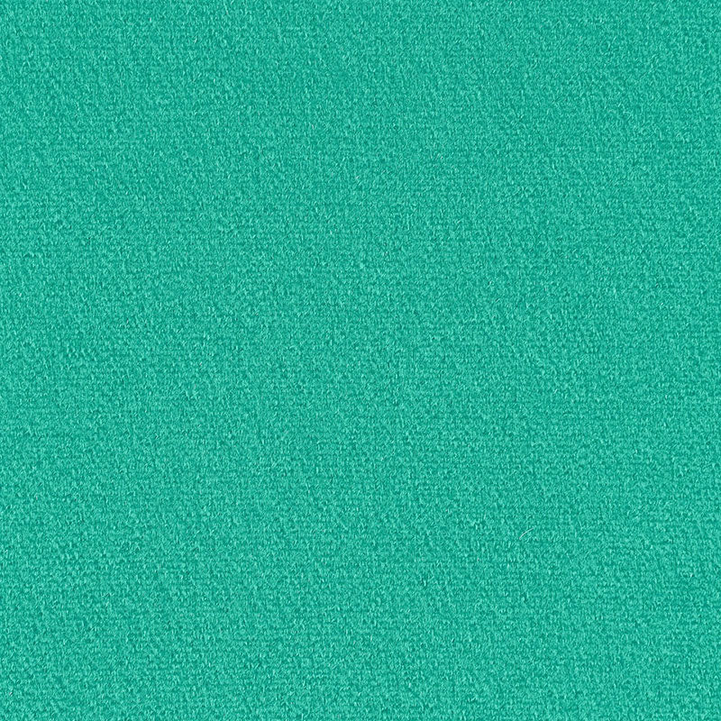 Teal-green textured fabric close-up with a soft, fuzzy surface; suitable for upholstery or crafts.