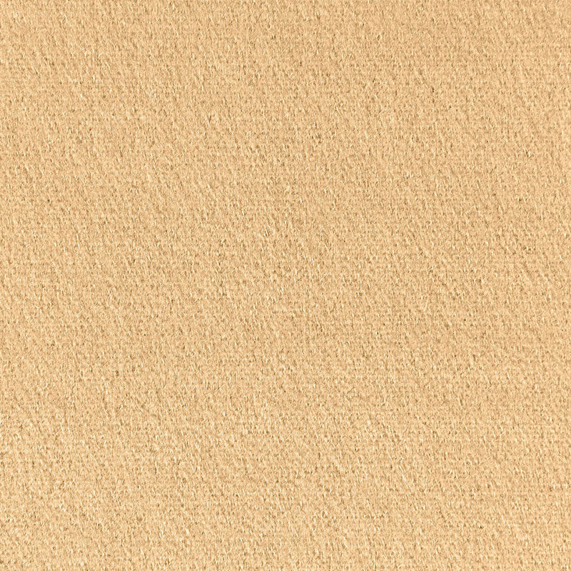 Tan suede fabric swatch with soft nap and uniform texture; warm beige textile for upholstery or apparel.