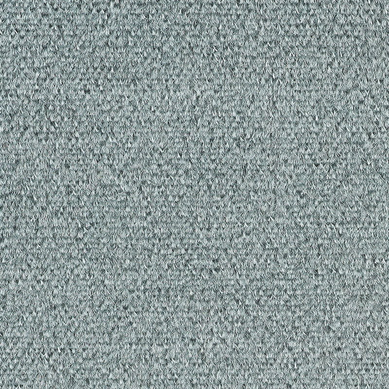 Close-up of heather gray mohair velvet fabric with a soft, plush nap.
