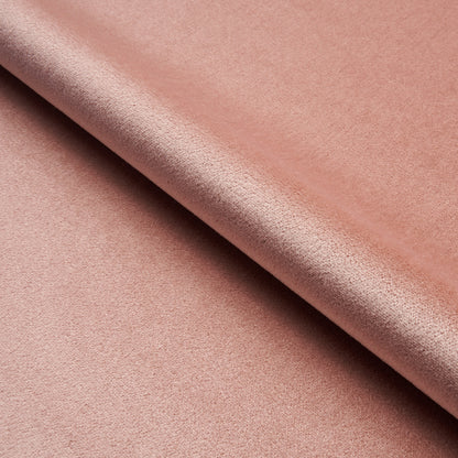 Dusty rose mohair velvet fabric with plush nap texture, suitable for upholstery or apparel.