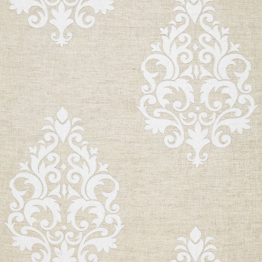 SCHUMACHER  AU NATUREL BELFORT LINEN APPLIQU?? EMBROIDERIES,SHEERS & CASEMENTS EMBROIDERIES,SHEERS & CASEMENTS LINEN   - 65100