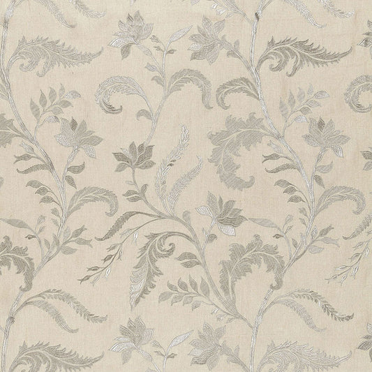 SCHUMACHER  AU NATUREL Monceau Linen Embroidery WOVEN WOVEN ZINC   - 65130