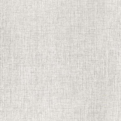 Beige-gray linen-textured wallpaper swatch with a subtle crosshatch pattern.