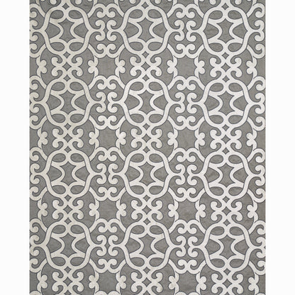 SCHUMACHER  AU NATUREL AMBOISE LINEN EMBROIDERY EMBROIDERIES EMBROIDERIES ZINC   - 65180