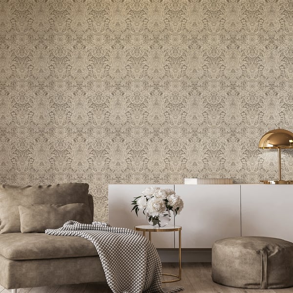 Galerie Wallcoverings Precious Brocade Galerie Wallcoverings  Bronze, Brown   - GH65190-23