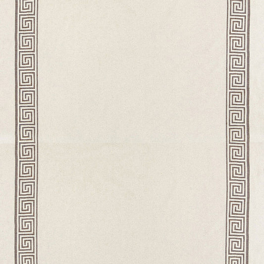 SCHUMACHER  AU NATUREL Greek Key Embroidery II WOVEN WOVEN TRUFFLE   - 65250