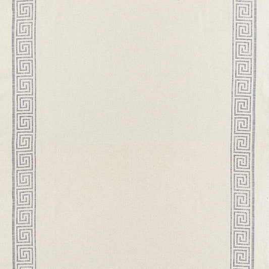 SCHUMACHER  AU NATUREL Greek Key Embroidery II WOVEN WOVEN ZINC   - 65251