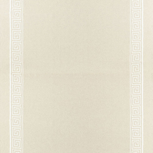 SCHUMACHER  AU NATUREL Greek Key Embroidery II WOVEN WOVEN OYSTER   - 65252