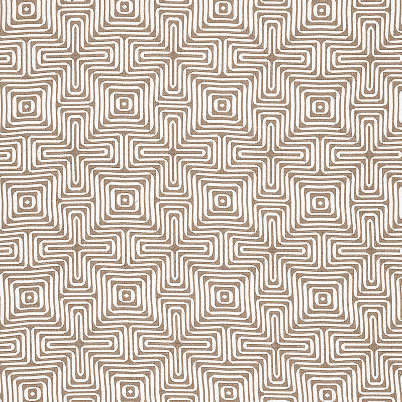 SCHUMACHER  TRINA TURK AMAZING MAZE INDOOR/OUTDOOR INDOOR/OUTDOOR,HIGH PERFORMANCE,PATTERN WOVENS INDOOR/OUTDOOR,HIGH PERFORMANCE,PATTERN WOVENS SAND   - 65323