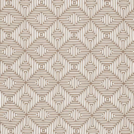 SCHUMACHER  TRINA TURK AMAZING MAZE INDOOR/OUTDOOR INDOOR/OUTDOOR,HIGH PERFORMANCE,PATTERN WOVENS INDOOR/OUTDOOR,HIGH PERFORMANCE,PATTERN WOVENS SAND   - 65323
