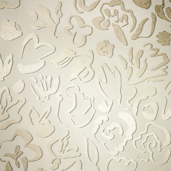 Galerie Wallcoverings Salt Operatic Flowers Galerie Wallcoverings  Gold   - GH65333-23