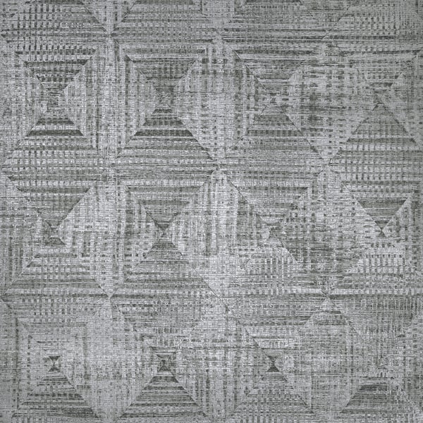 Galerie Wallcoverings Pepper Geometric Diamond Galerie Wallcoverings  Silver Grey   - GH65347-23