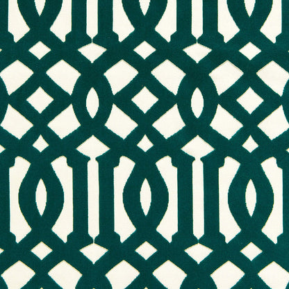 SCHUMACHER  CHROMA IMPERIAL TRELLIS VELVET   Peacock   - 65590