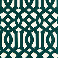 SCHUMACHER  CHROMA IMPERIAL TRELLIS VELVET   Peacock   - 65590