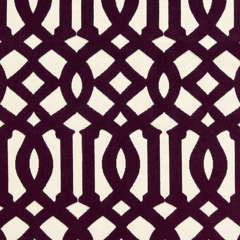 SCHUMACHER  CHROMA IMPERIAL TRELLIS VELVET   Byzantine   - 65592