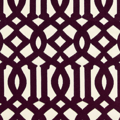 SCHUMACHER  CHROMA IMPERIAL TRELLIS VELVET   Byzantine   - 65592