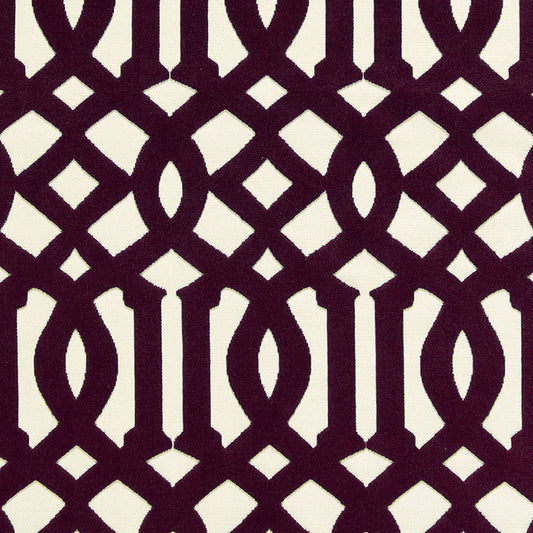 SCHUMACHER  CHROMA IMPERIAL TRELLIS VELVET   Byzantine   - 65592