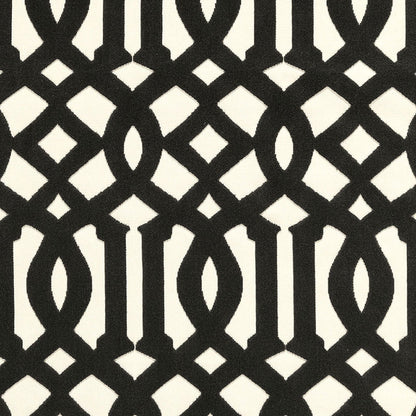SCHUMACHER  CHROMA IMPERIAL TRELLIS VELVET   Noir   - 65593