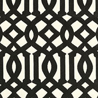 SCHUMACHER  CHROMA IMPERIAL TRELLIS VELVET   Noir   - 65593