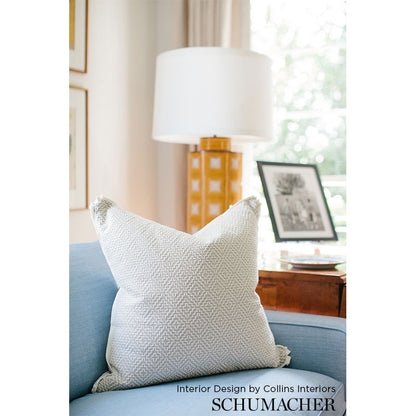 SCHUMACHER  ESSENTIALS: SMALL SCALE UPHOLSTERY FABRICS SOHO WEAVE PATTERN WOVENS PATTERN WOVENS CAPRI   - 65621