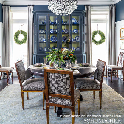 SCHUMACHER  ESSENTIALS: SMALL-SCALE UPHOLSTERY SOHO WEAVE PRINTS PRINTS VALENCIA   - 65623