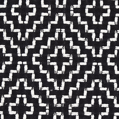 SCHUMACHER  ESSENTIALS: SMALL SCALE UPHOLSTERY FABRICS SOHO WEAVE PATTERN WOVENS PATTERN WOVENS BLACK   - 65626