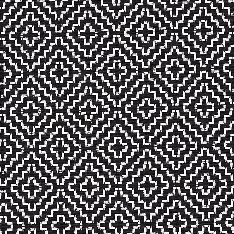 SCHUMACHER  ESSENTIALS: SMALL SCALE UPHOLSTERY FABRICS SOHO WEAVE PATTERN WOVENS PATTERN WOVENS BLACK   - 65626