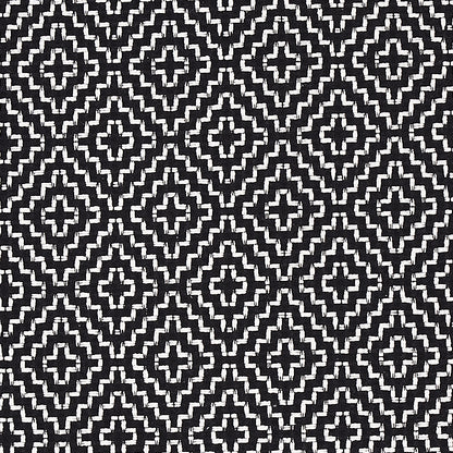 SCHUMACHER  ESSENTIALS: SMALL SCALE UPHOLSTERY FABRICS SOHO WEAVE PATTERN WOVENS PATTERN WOVENS BLACK   - 65626