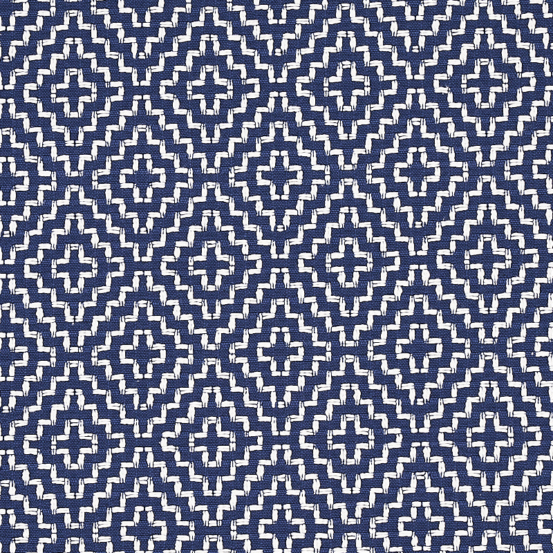 SCHUMACHER  ESSENTIALS: SMALL SCALE UPHOLSTERY FABRICS SOHO WEAVE HIGH PERFORMANCE,PRINTS,INDOOR/OUTDOOR HIGH PERFORMANCE,PRINTS,INDOOR/OUTDOOR NAVY   - 65627