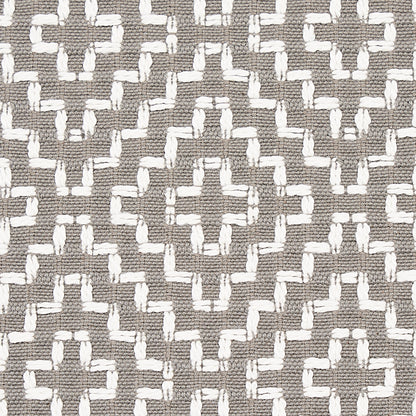 SCHUMACHER  ESSENTIALS: SMALL SCALE UPHOLSTERY FABRICS SOHO WEAVE PATTERN WOVENS PATTERN WOVENS GREY   - 65628
