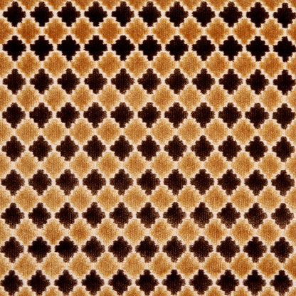 SCHUMACHER  CUT & PATTERNED VELVETS MARRAKESH VELVET VELVETS,CUT VELVET VELVETS,CUT VELVET CHOCOLATE BROWN   - 65646