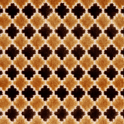 SCHUMACHER  CUT & PATTERNED VELVETS MARRAKESH VELVET VELVETS,CUT VELVET VELVETS,CUT VELVET CHOCOLATE BROWN   - 65646