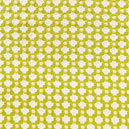 SCHUMACHER  ESSENTIALS: SMALL-SCALE UPHOLSTERY BETWIXT PATTERN WOVENS PATTERN WOVENS CHARTREUSE / IVORY   - 65680