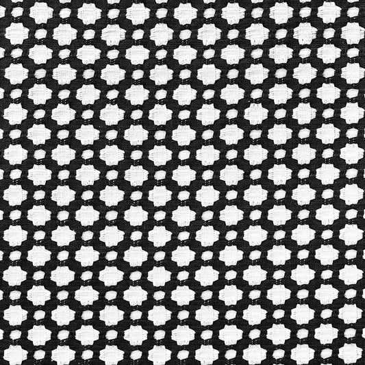 SCHUMACHER  ESSENTIALS: SMALL-SCALE UPHOLSTERY BETWIXT PATTERNED WOVENS PATTERNED WOVENS BLACK / WHITE   - 65683