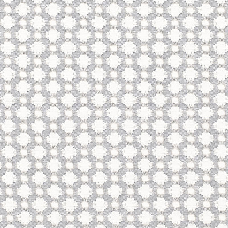 SCHUMACHER  ESSENTIALS: SMALL-SCALE UPHOLSTERY BETWIXT PATTERNED WOVENS PATTERNED WOVENS ZINC/BLANC   - 65684