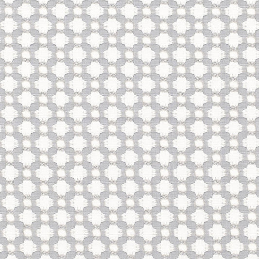 SCHUMACHER  ESSENTIALS: SMALL-SCALE UPHOLSTERY BETWIXT PATTERNED WOVENS PATTERNED WOVENS ZINC/BLANC   - 65684