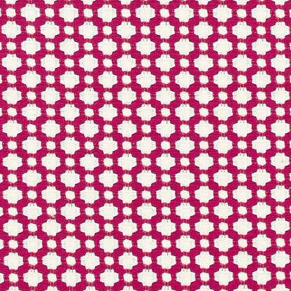 SCHUMACHER  CHROMA BETWIXT PATTERNED WOVENS PATTERNED WOVENS MAGENTA/NATURAL   - 65685