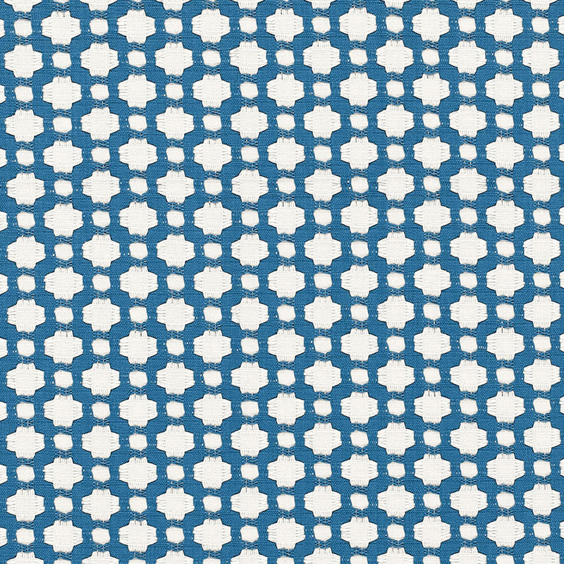 SCHUMACHER  ESSENTIALS: SMALL-SCALE UPHOLSTERY BETWIXT PATTERNED WOVENS PATTERNED WOVENS WATER/NATURAL   - 65686