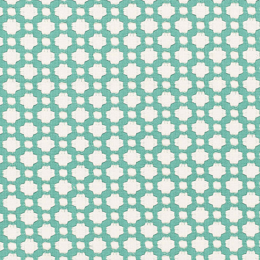 SCHUMACHER FABRIC  ESSENTIALS: SMALL-SCALE UPHOLSTERY I BETWIXT   POOL/NATURAL   - 65687