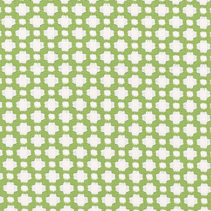 SCHUMACHER FABRIC  ESSENTIALS: SMALL-SCALE UPHOLSTERY I BETWIXT   LEAF/BLANC   - 65688