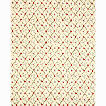 SCHUMACHER  CHROMA Claremont Embroidery EMBROIDERIES EMBROIDERIES CRIMSON   - 65740