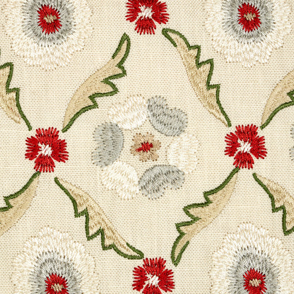 SCHUMACHER  CHROMA Claremont Embroidery EMBROIDERIES EMBROIDERIES CRIMSON   - 65740