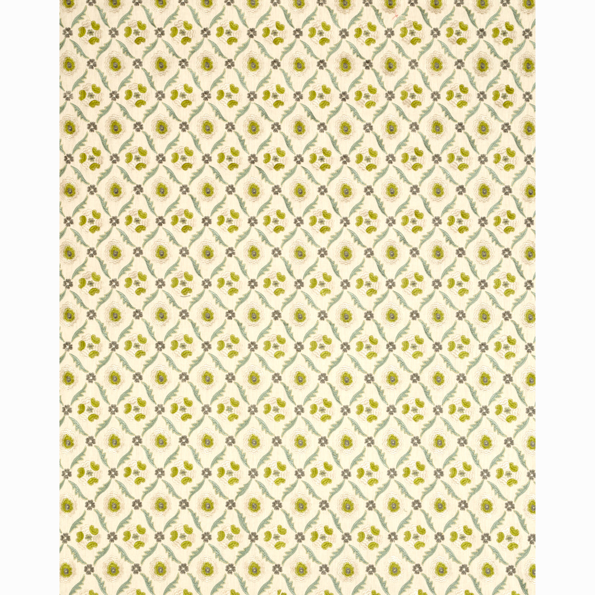 SCHUMACHER  CHROMA Claremont Embroidery EMBROIDERIES EMBROIDERIES CHARTREUSE   - 65741