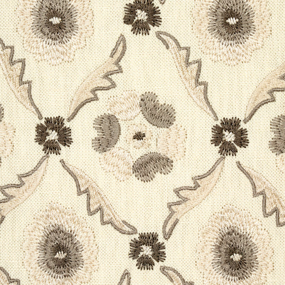 SCHUMACHER  CHROMA Claremont Embroidery EMBROIDERIES EMBROIDERIES GRISAILLE   - 65743