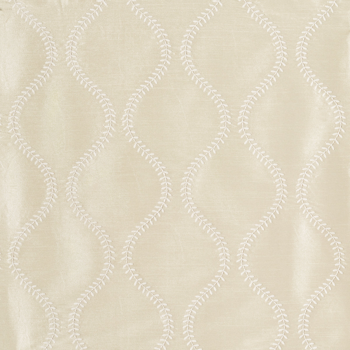 SCHUMACHER  CHROMA AGADIR EMBROIDERY EMBROIDERIES,SILKS & SATIN EMBROIDERIES,SILKS & SATIN CHAMPAGNE   - 65752