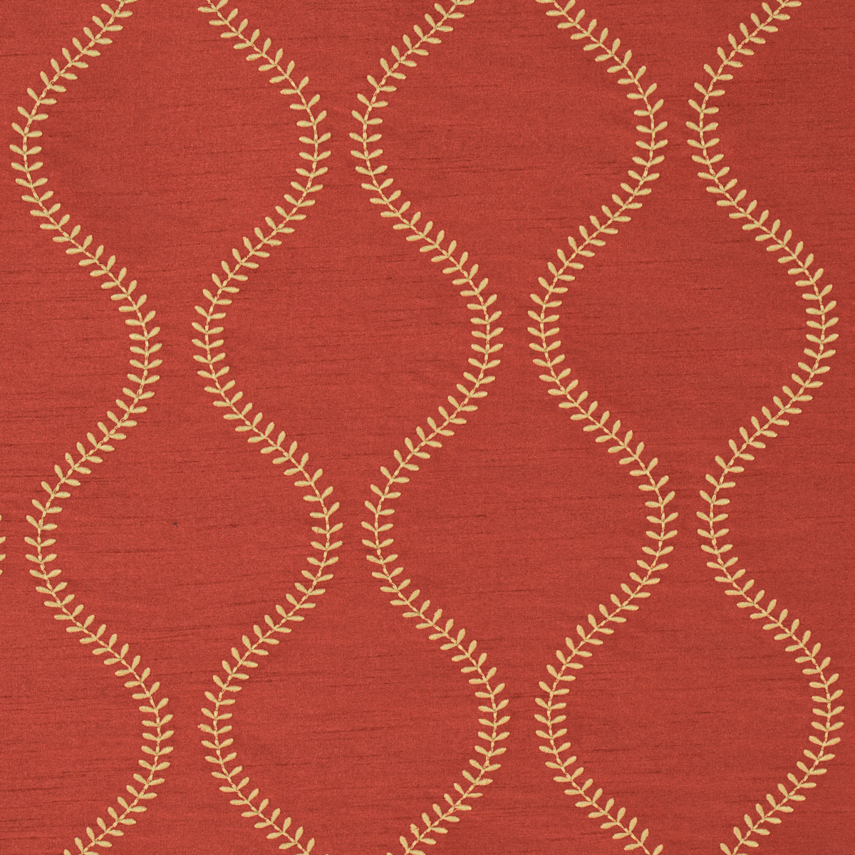 SCHUMACHER  CHROMA AGADIR EMBROIDERY EMBROIDERIES,SILKS & SATIN EMBROIDERIES,SILKS & SATIN SPICE   - 65754